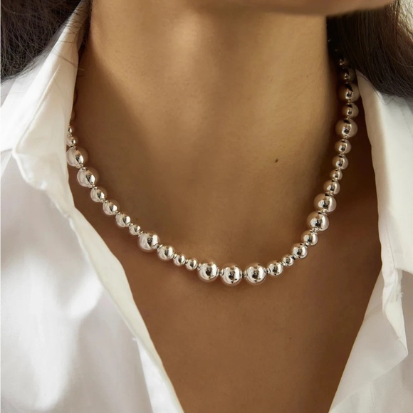 LIE STUDIO Jewelry - LIE STUDIO The Elly Necklace 925 Sterling Silver Plated